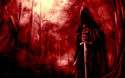 The Original Image which I used as concept art for my grey scale Reaper In The Woods.
